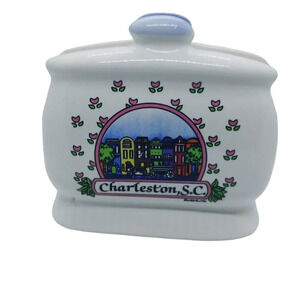 Ceramic  Napkin Holder, Charleston City Line